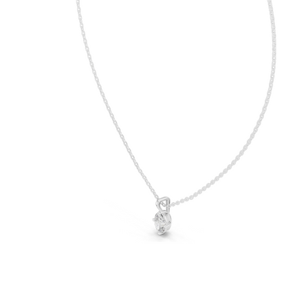 0.75 CT Lab-Created VVS-VS EF CVD Diamond Necklace | Classic Round Cut | 18KT, 14KT, Rose, Yellow, White Gold | Luxury Fine Jewelry