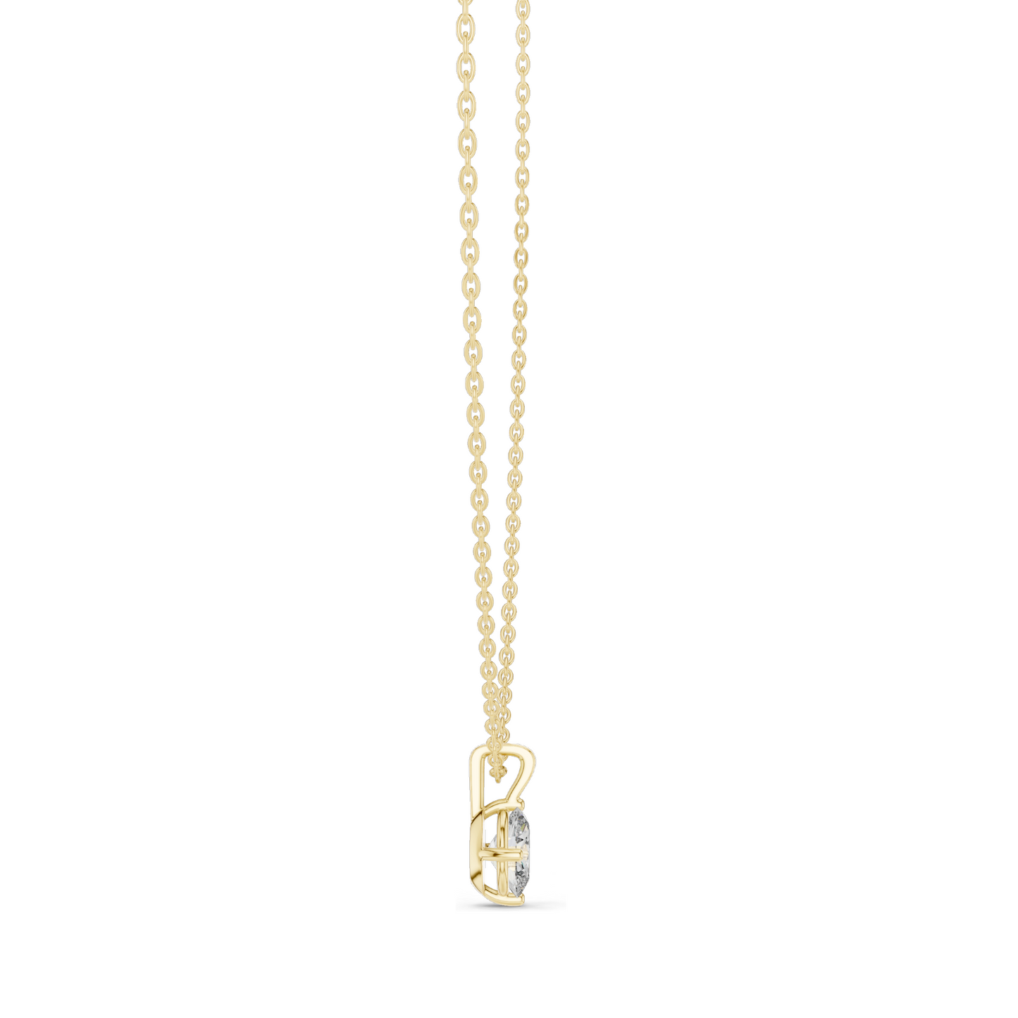 0.75 CT Lab-Created VVS-VS EF CVD Diamond Necklace | Classic Round Cut | 18KT, 14KT, Rose, Yellow, White Gold | Luxury Fine Jewelry