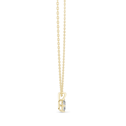 0.75 CT Lab-Created VVS-VS EF CVD Diamond Necklace | Classic Round Cut | 18KT, 14KT, Rose, Yellow, White Gold | Luxury Fine Jewelry
