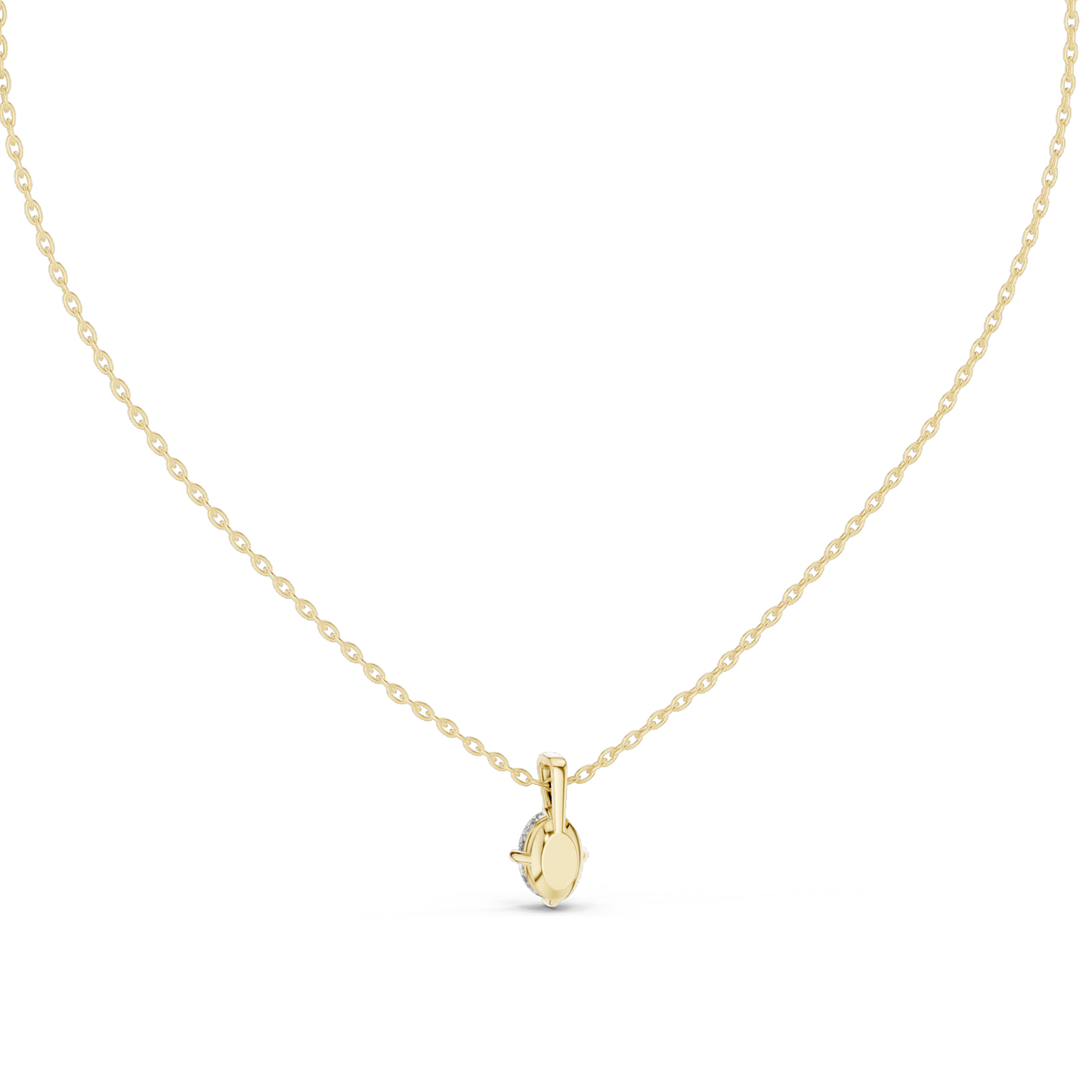 0.75 CT Lab-Created VVS-VS EF CVD Diamond Necklace | Classic Round Cut | 18KT, 14KT, Rose, Yellow, White Gold | Luxury Fine Jewelry