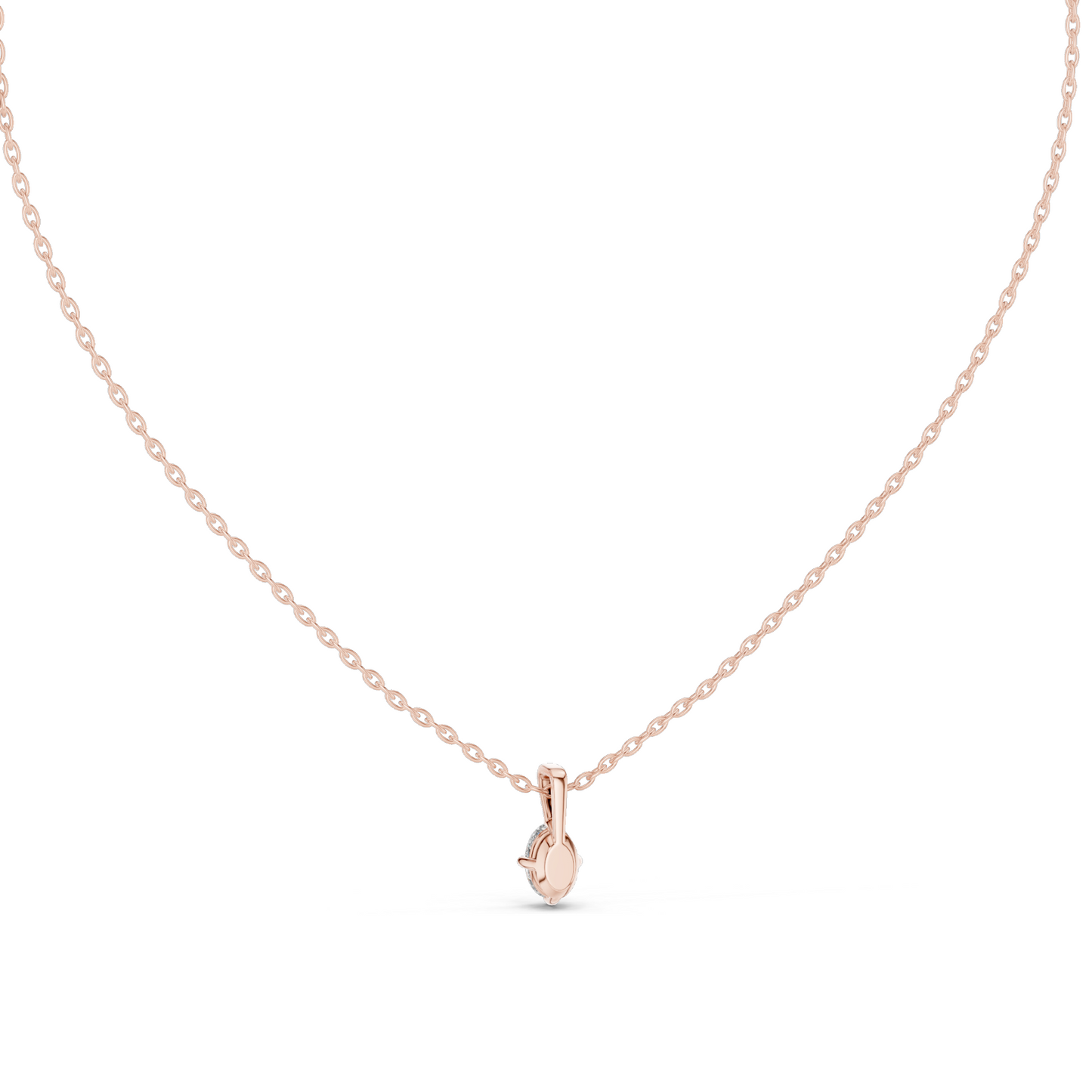 0.5 CT Lab-Created VVS-VS EF Marquise Cut Diamond Pendant Necklace | 18KT & 14KT Gold | Rose, Yellow, White Gold | Sustainable Fine Jewelry