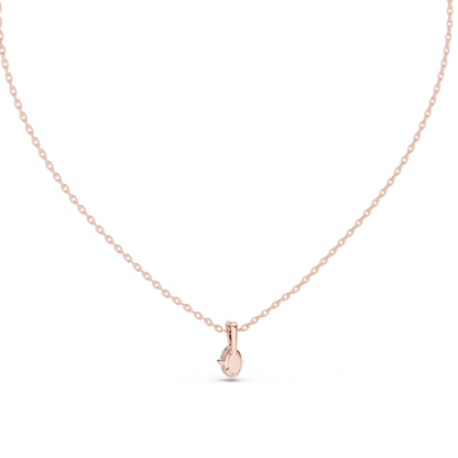 0.5 CT Lab-Created VVS-VS EF Marquise Cut Diamond Pendant Necklace | 18KT & 14KT Gold | Rose, Yellow, White Gold | Sustainable Fine Jewelry