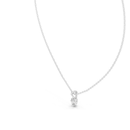 0.5 CT Lab-Created VVS-VS EF Marquise Cut Diamond Pendant Necklace | 18KT & 14KT Gold | Rose, Yellow, White Gold | Sustainable Fine Jewelry