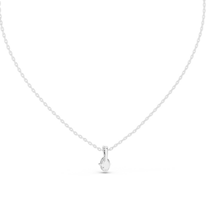 0.5 CT Lab-Created VVS-VS EF Marquise Cut Diamond Pendant Necklace | 18KT & 14KT Gold | Rose, Yellow, White Gold | Sustainable Fine Jewelry