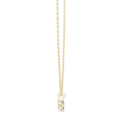 0.5 CT Lab-Created VVS-VS EF Marquise Cut Diamond Pendant Necklace | 18KT & 14KT Gold | Rose, Yellow, White Gold | Sustainable Fine Jewelry