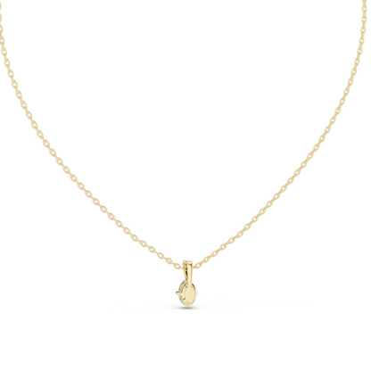 0.5 CT Lab-Created VVS-VS EF Marquise Cut Diamond Pendant Necklace | 18KT & 14KT Gold | Rose, Yellow, White Gold | Sustainable Fine Jewelry