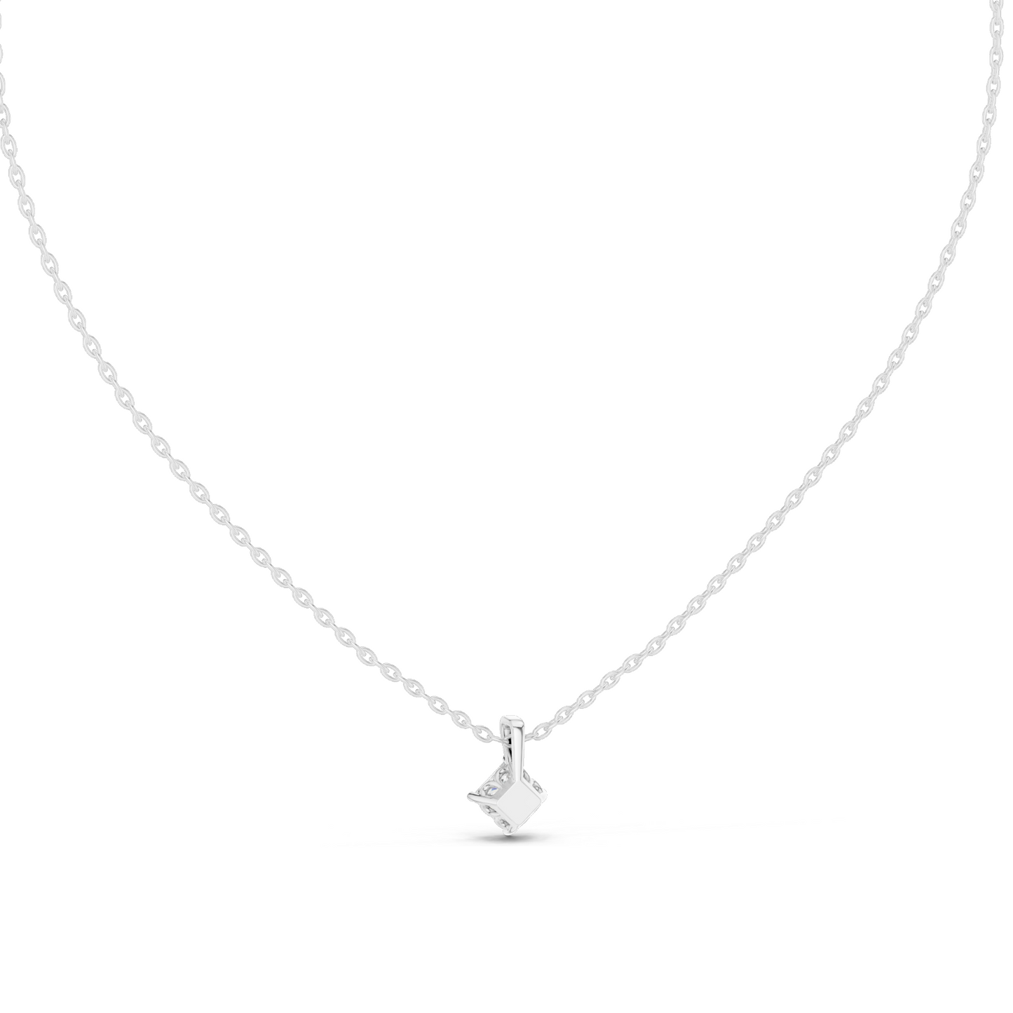 0.5 CT Lab-Created Diamond Necklace | VVS-VS EF CVD Diamonds | 18KT, 14KT Rose, Yellow, White Gold