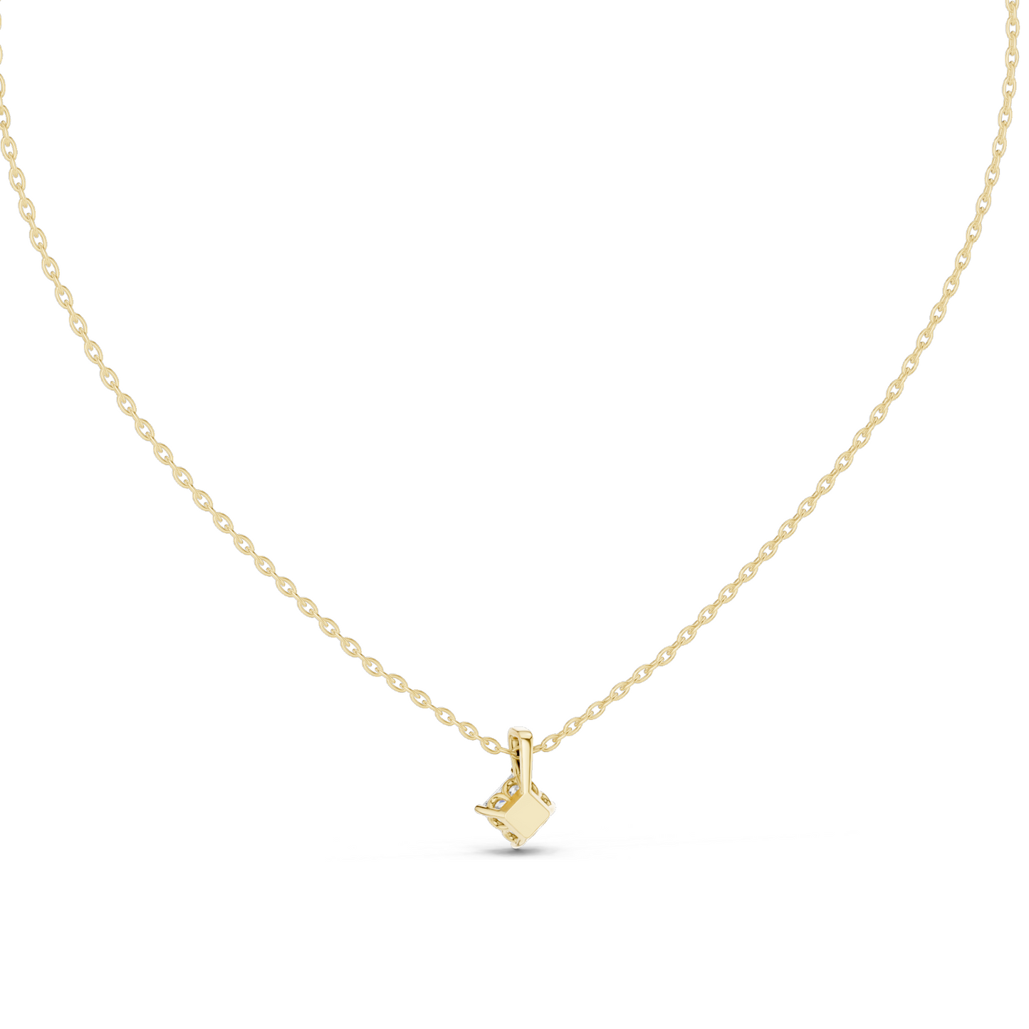 0.5 CT Lab-Created Diamond Necklace | VVS-VS EF CVD Diamonds | 18KT, 14KT Rose, Yellow, White Gold