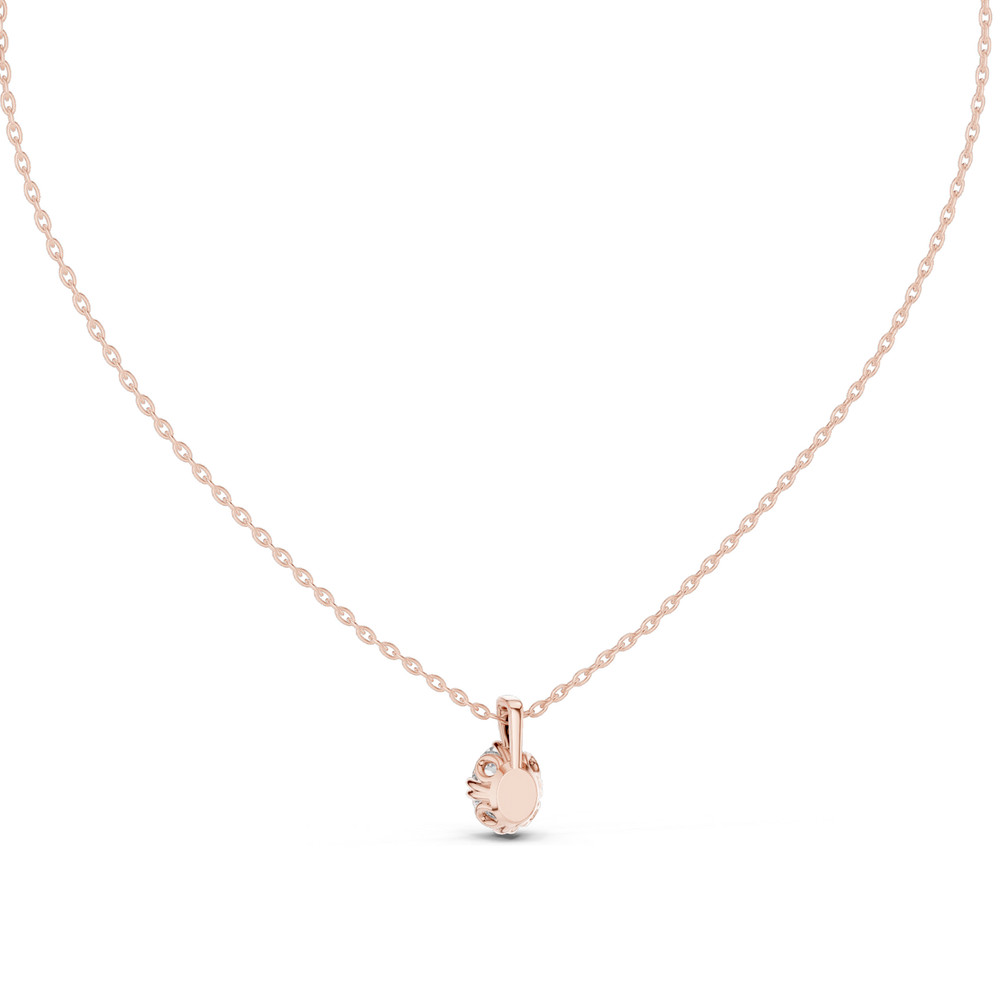 1 CT Lab-Created Diamond Necklace | VVS-VS EF CVD Diamond | 18KT, 14KT Gold | Rose, Yellow, White Gold Options