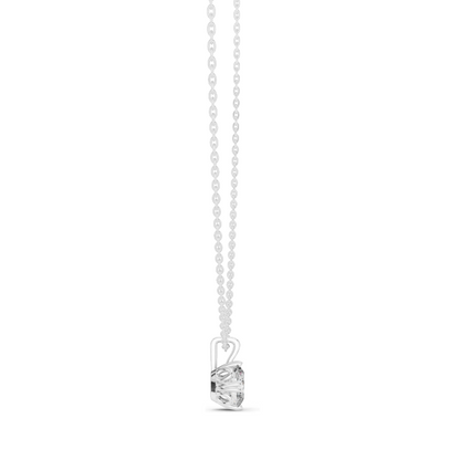 1 CT Lab-Created Diamond Necklace | VVS-VS EF CVD Diamond | 18KT, 14KT Gold | Rose, Yellow, White Gold Options