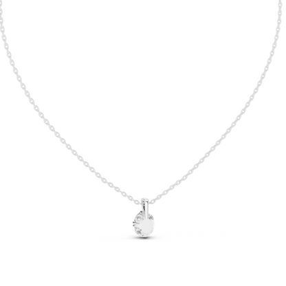 1 CT Lab-Created Diamond Necklace | VVS-VS EF CVD Diamond | 18KT, 14KT Gold | Rose, Yellow, White Gold Options