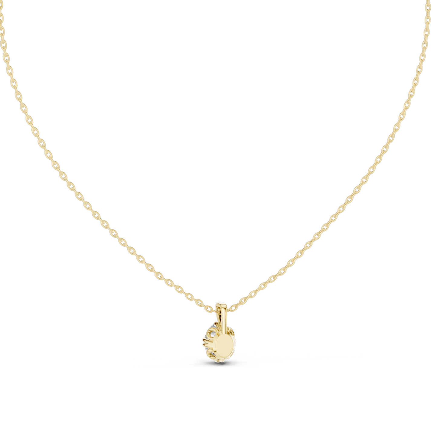 1 CT Lab-Created Diamond Necklace | VVS-VS EF CVD Diamond | 18KT, 14KT Gold | Rose, Yellow, White Gold Options
