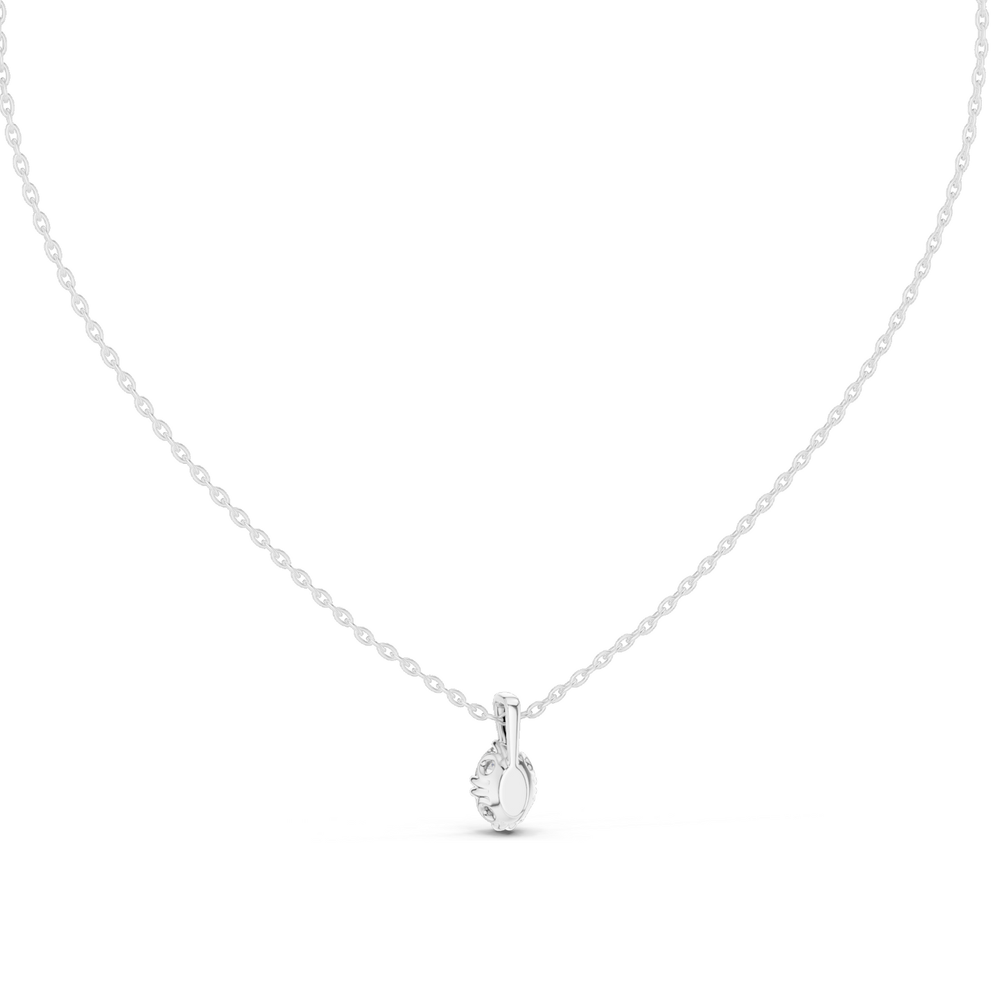 0.75 CT Lab-Grown VVS-VS EF Oval Cut Diamond Pendant Necklace | 18KT & 14KT Gold | Rose, Yellow & White Gold | Sustainable Fine Jewelry