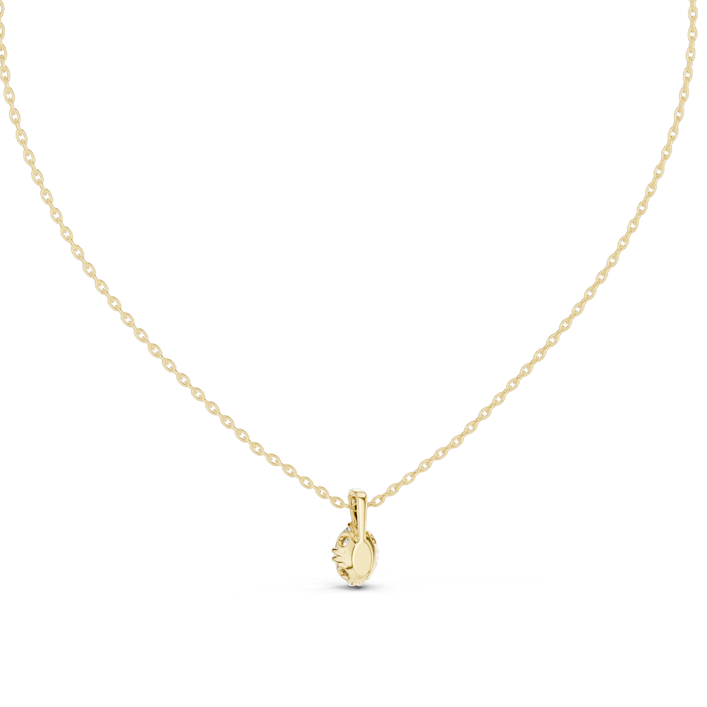 0.75 CT Lab-Grown VVS-VS EF Oval Cut Diamond Pendant Necklace | 18KT & 14KT Gold | Rose, Yellow & White Gold | Sustainable Fine Jewelry