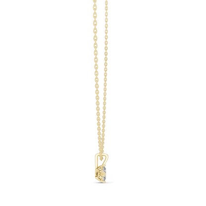 0.5 CT Lab-Created VVS-VS EF CVD Diamond Necklace | Pear Cut Diamonds | 18KT, 14KT, Rose, Yellow, White Gold