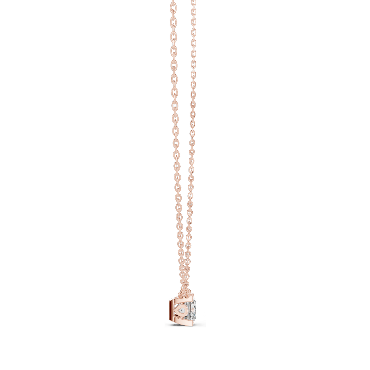 1 CT Lab-Grown VVS-VS EF CVD Cushion Cut Diamond Necklace | 18KT & 14KT Rose, Yellow, White Gold | Minimalist Luxury Pendant