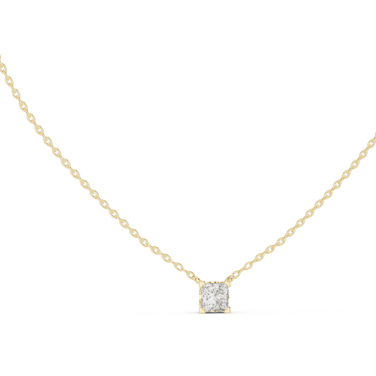 0.75 CT Lab-Created VVS-VS EF CVD Diamond Necklace | 18KT Gold, Rose, Yellow, White Gold | Elegant Fine Jewelry