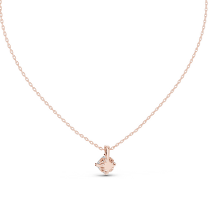 1 CT Lab-Created VVS-VS EF CVD Diamond Pendant Necklace | Round Cut Diamonds | 18KT, 14KT, Rose, Yellow, White Gold | Luxury Fine Jewelry