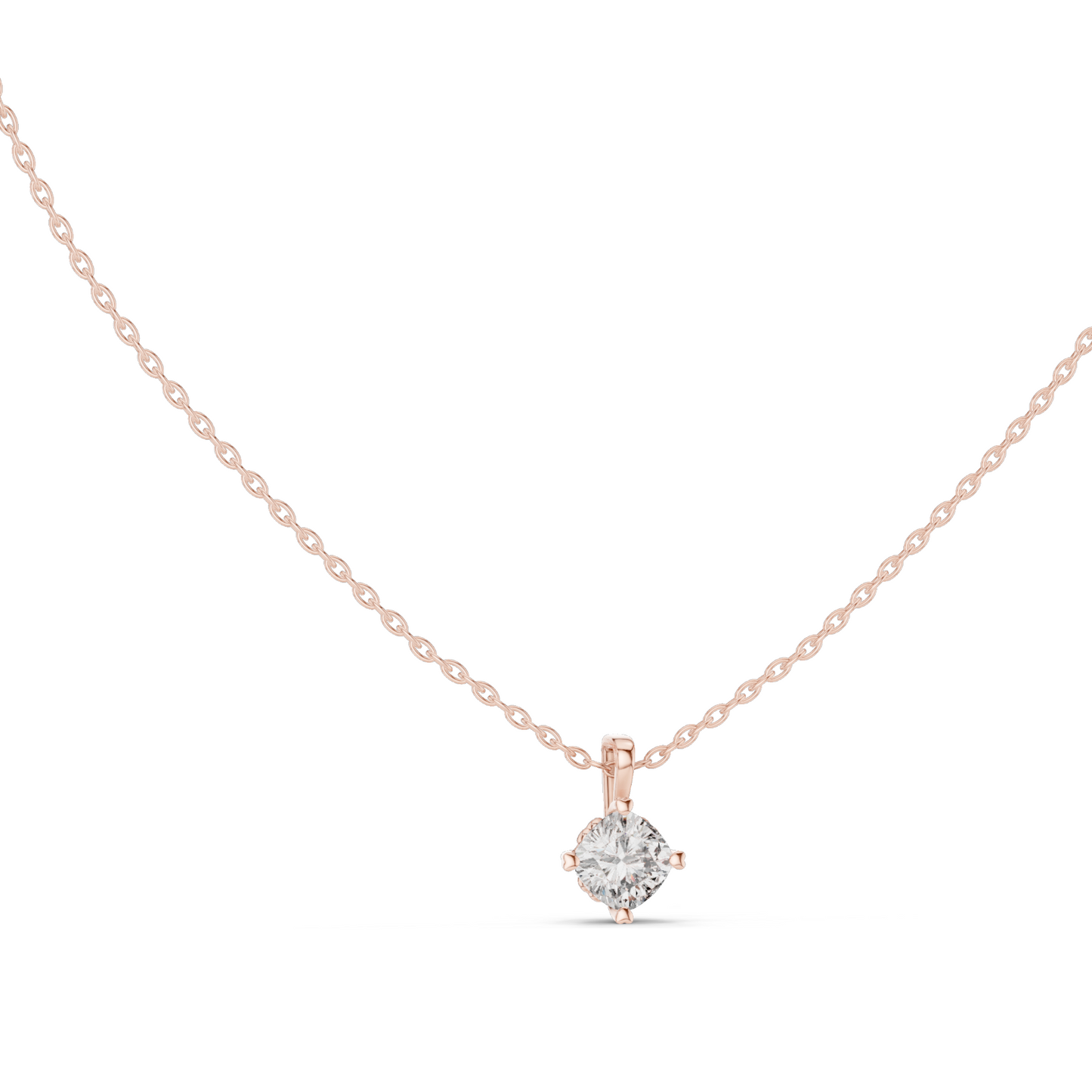 0.75 CT Lab-Created VVS-VS EF CVD Diamond Pendant Necklace | 18KT, 14KT, Rose, Yellow, White Gold | Fine Jewelry