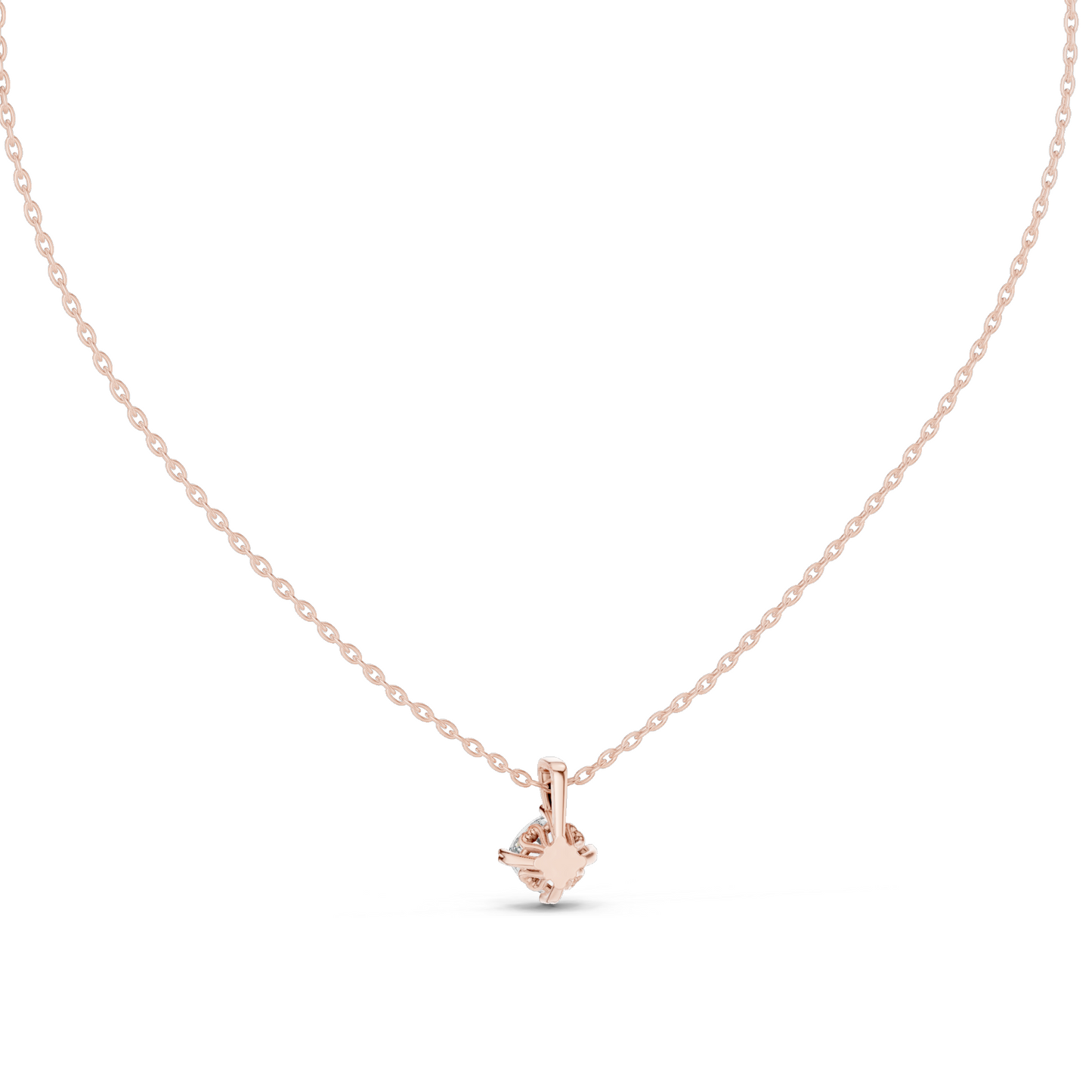 0.75 CT Lab-Created VVS-VS EF CVD Diamond Pendant Necklace | 18KT, 14KT, Rose, Yellow, White Gold | Fine Jewelry