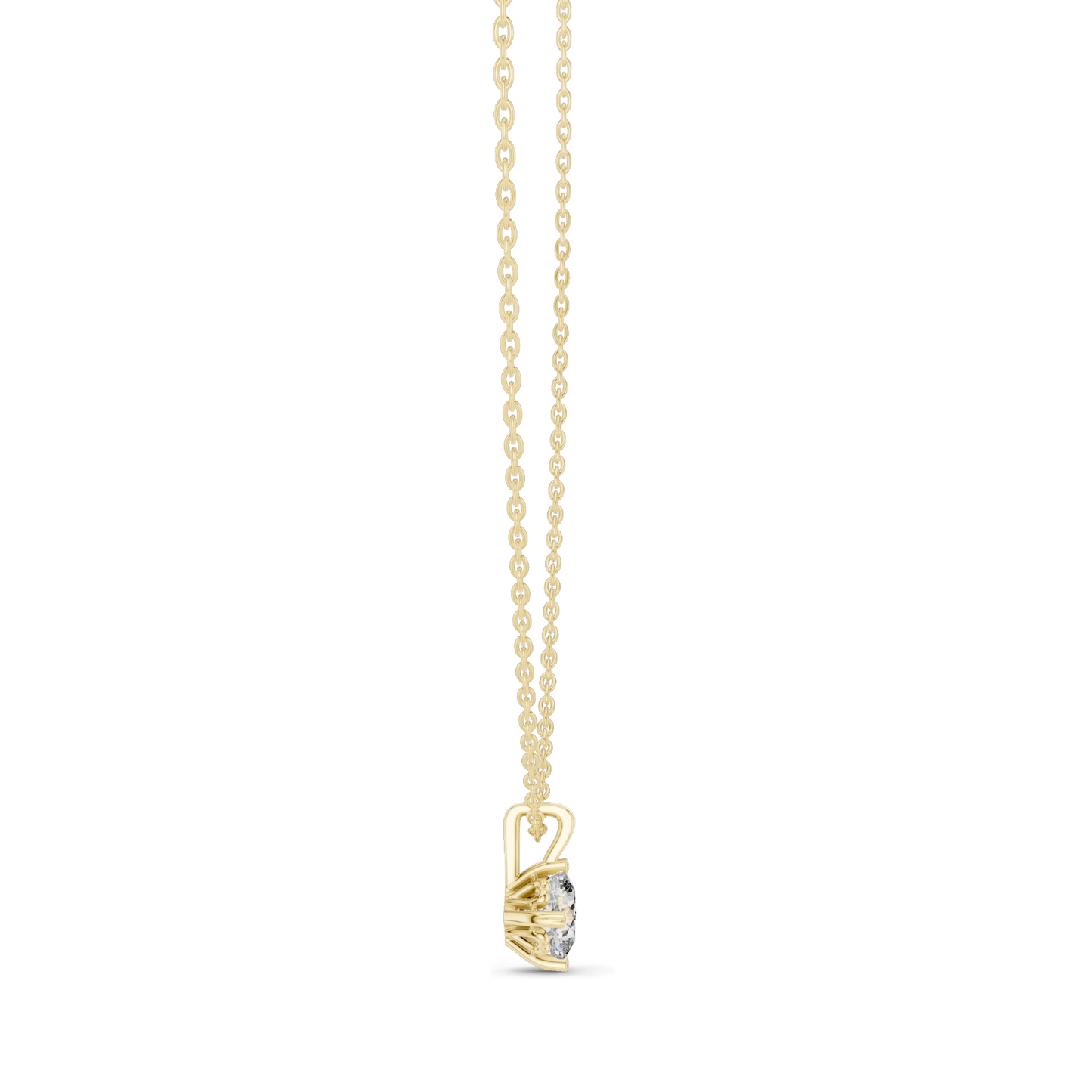 0.75 CT Lab-Created VVS-VS EF CVD Diamond Pendant Necklace | 18KT, 14KT, Rose, Yellow, White Gold | Fine Jewelry