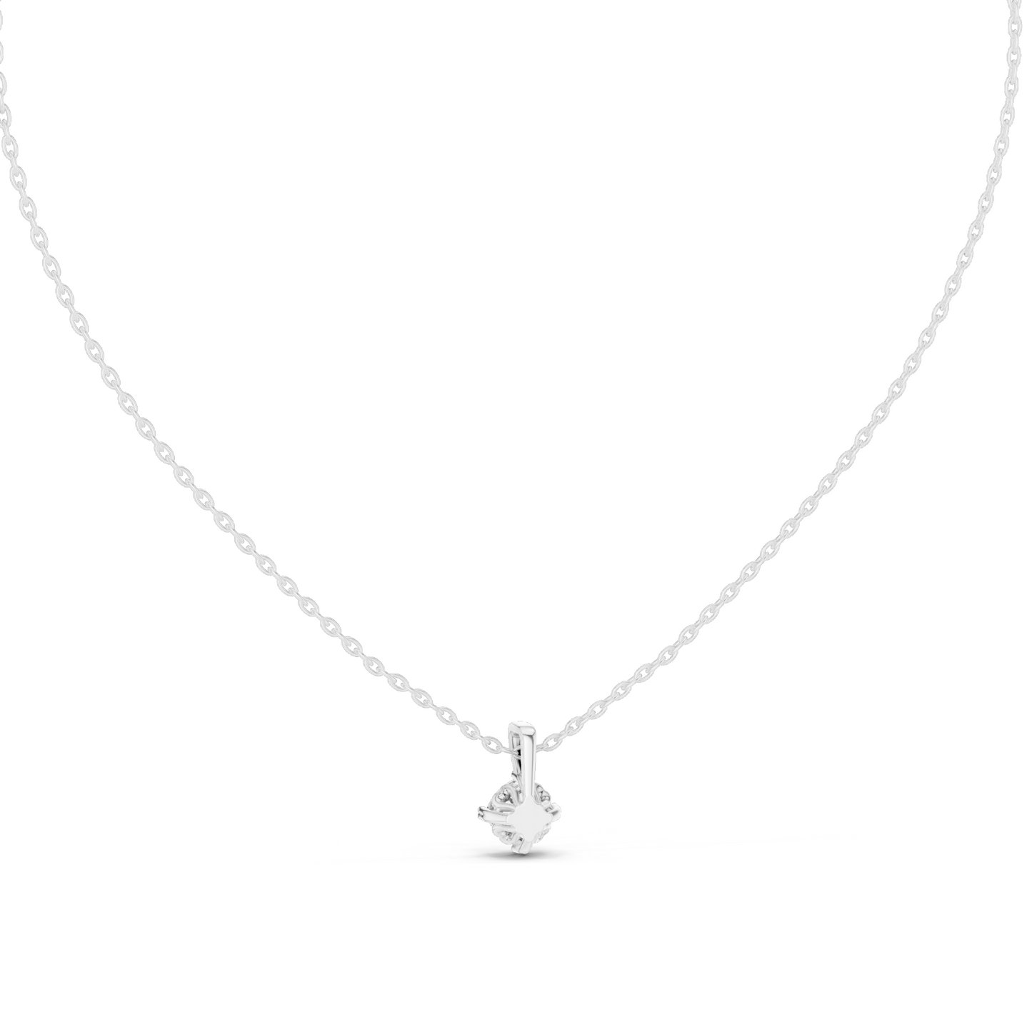 0.5 CT Lab-Created VVS-VS EF CVD Diamond Pendant Necklace | 18KT, 14KT, Rose, Yellow, White Gold | Luxury Fine Jewelry