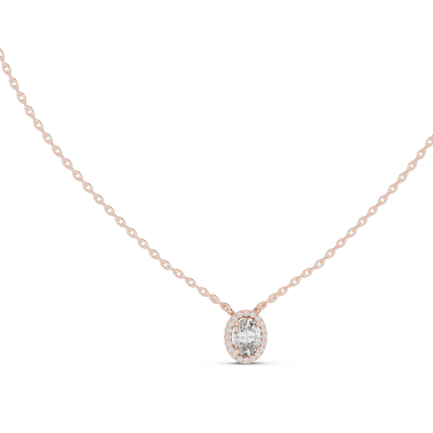 0.648 CT Lab-Created VVS-VS EF CVD Diamond Pendant Necklace | 18KT, 14KT Gold | Rose, Yellow, White Gold Options | Ethical Fine Jewelry