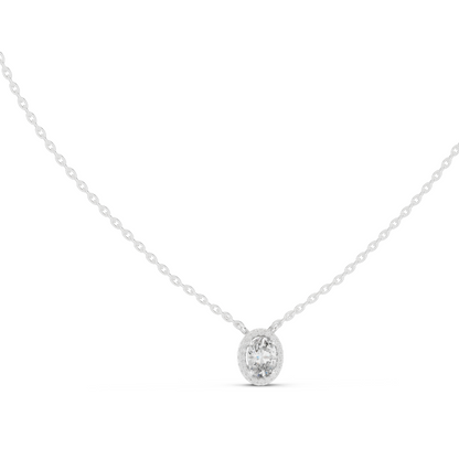 0.648 CT Lab-Created VVS-VS EF CVD Diamond Pendant Necklace | 18KT, 14KT Gold | Rose, Yellow, White Gold Options | Ethical Fine Jewelry