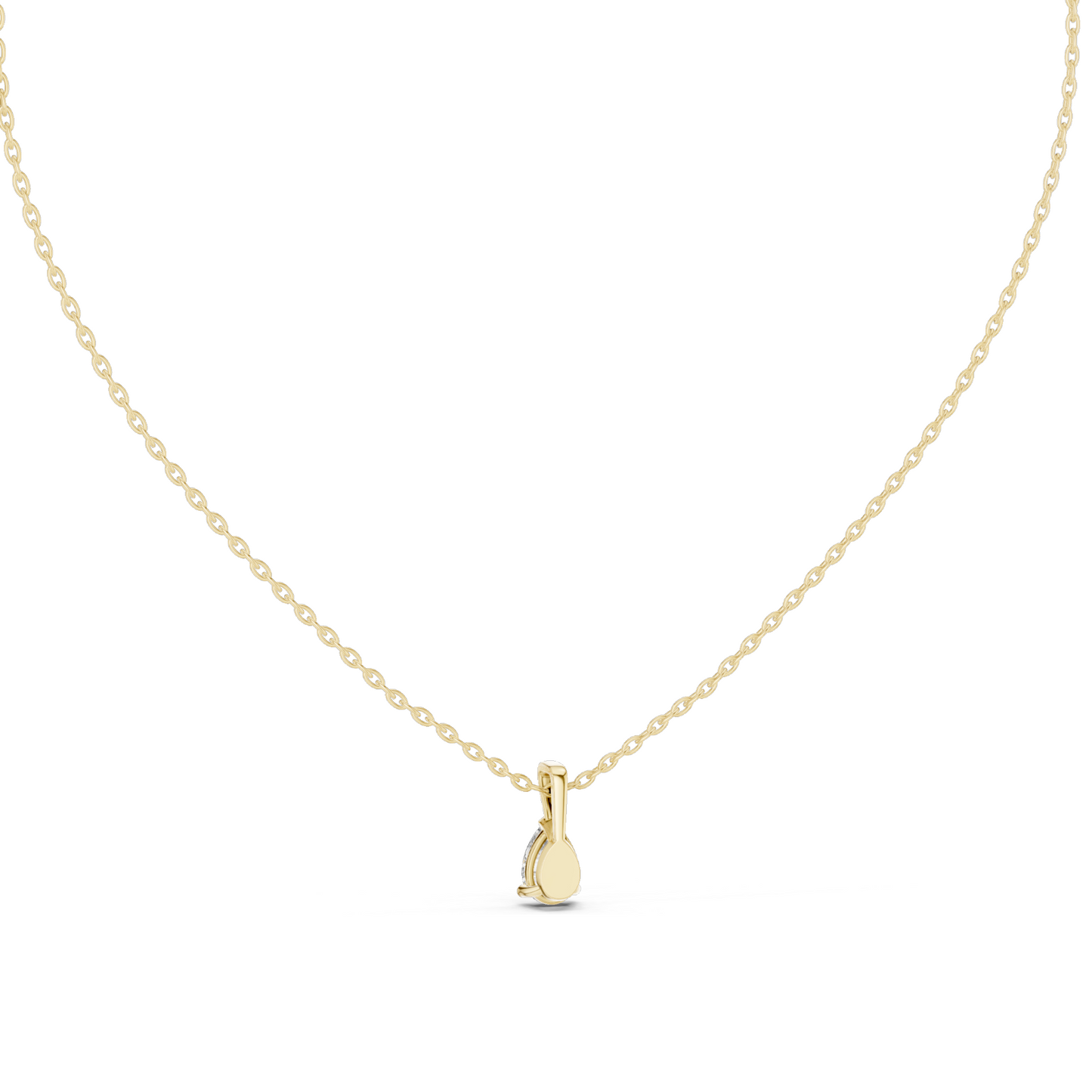 0.75 CT Lab-Created VVS-VS EF CVD Diamond Necklace | Pear Cut Diamonds | 18KT, 14KT, Rose, Yellow, White Gold | Sustainable Fine Jewelry