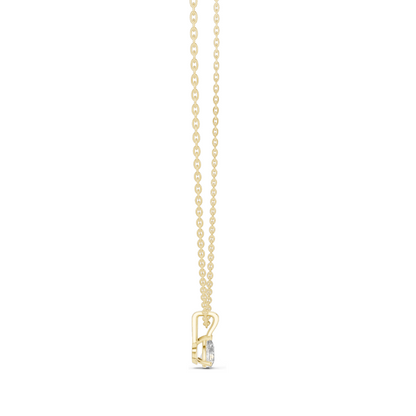 0.5 CT Pear Cut Lab Diamond Pendant Necklace | VVS-VS EF CVD Diamond | 18KT & 14KT Rose, Yellow, White Gold