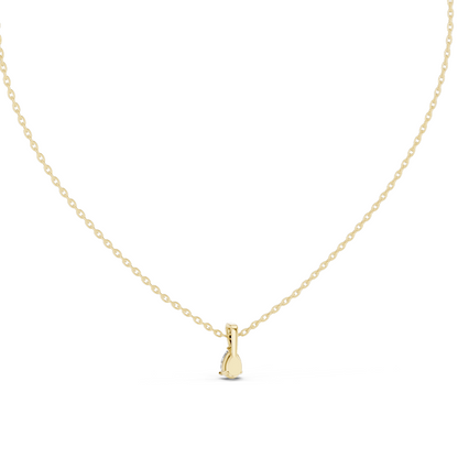 0.5 CT Pear Cut Lab Diamond Pendant Necklace | VVS-VS EF CVD Diamond | 18KT & 14KT Rose, Yellow, White Gold