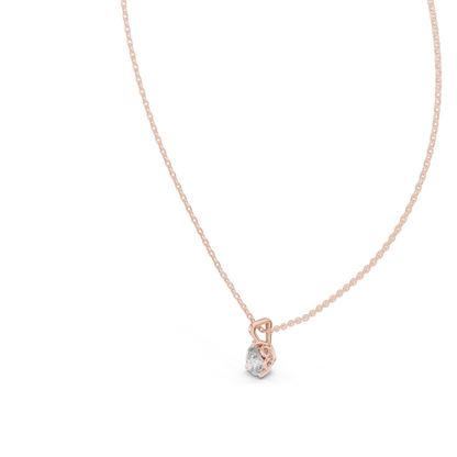 0.75 CT Lab-Created VVS-VS EF Diamond Necklace | Pear Cut | 18KT Gold in Rose, Yellow, White | Fine Jewelry