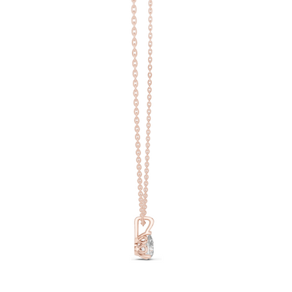 0.75 CT Lab-Created VVS-VS EF Diamond Necklace | Pear Cut | 18KT Gold in Rose, Yellow, White | Fine Jewelry