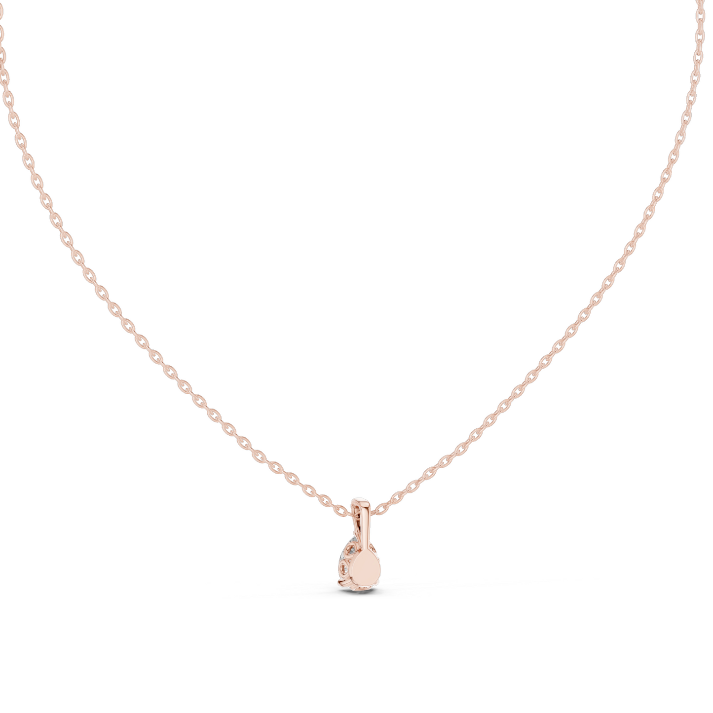 0.75 CT Lab-Created VVS-VS EF Diamond Necklace | Pear Cut | 18KT Gold in Rose, Yellow, White | Fine Jewelry