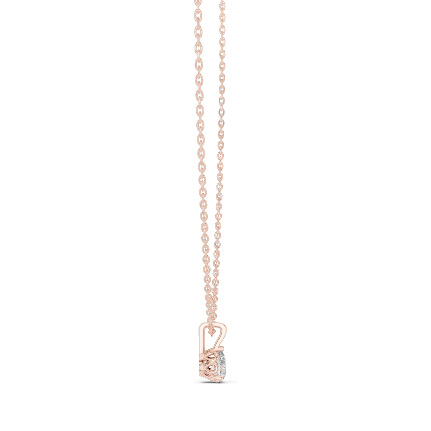 0.5 CT Lab-Created VVS-VS EF CVD Diamond Necklace | Elegant Pear Cut | 18KT, 14KT, Rose, Yellow, White Gold | Luxury Fine Jewelry