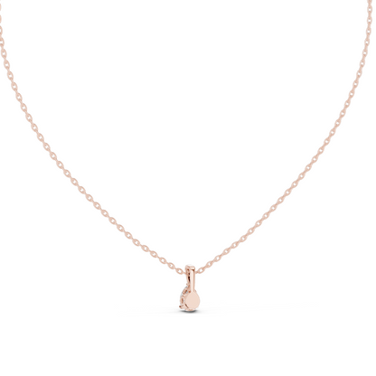 0.5 CT Lab-Created VVS-VS EF CVD Diamond Necklace | Elegant Pear Cut | 18KT, 14KT, Rose, Yellow, White Gold | Luxury Fine Jewelry