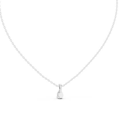 0.5 CT Lab-Created VVS-VS EF CVD Diamond Necklace | Elegant Pear Cut | 18KT, 14KT, Rose, Yellow, White Gold | Luxury Fine Jewelry