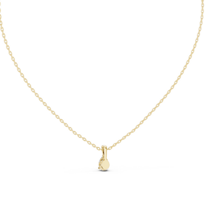 0.5 CT Lab-Created VVS-VS EF CVD Diamond Necklace | Elegant Pear Cut | 18KT, 14KT, Rose, Yellow, White Gold | Luxury Fine Jewelry