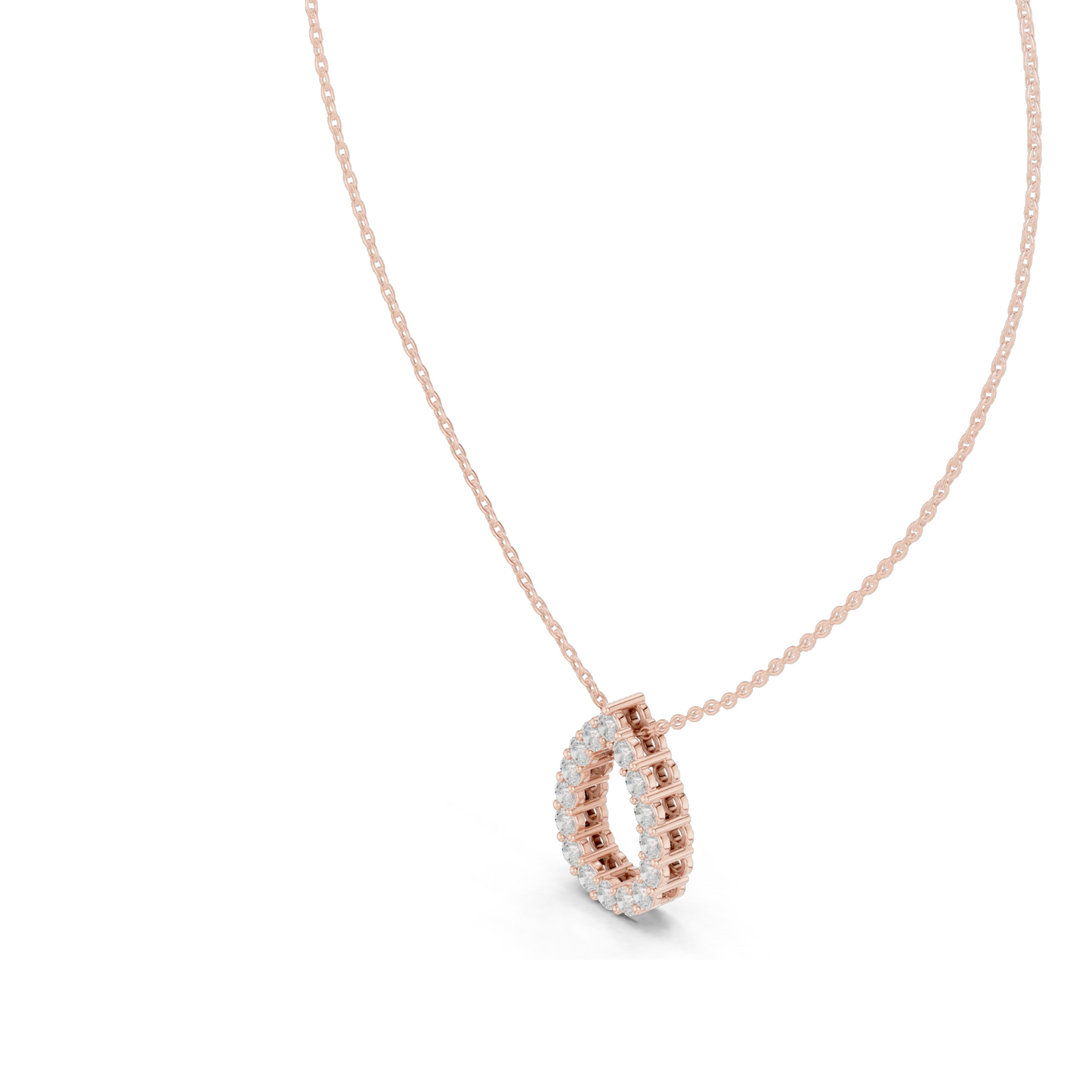 1.04 CT Lab VVS-VS EF CVD Diamond Teardrop Pendant Necklace | Pear Cluster Design | 18KT & 14KT Gold | Yellow, Rose, White Gold | Fine Jewelry for Women