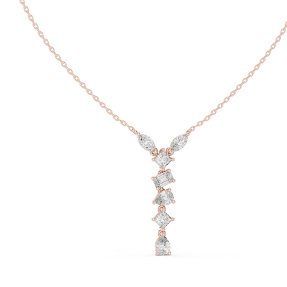 3.5 CT Lab-Created VVS-VS EF CVD Diamond Necklace | 18KT, 14KT, Rose, Yellow, White Gold | Luxury Fine Jewelry