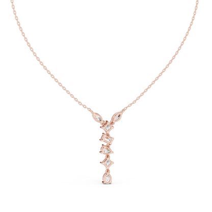 3.5 CT Lab-Created VVS-VS EF CVD Diamond Necklace | 18KT, 14KT, Rose, Yellow, White Gold | Luxury Fine Jewelry