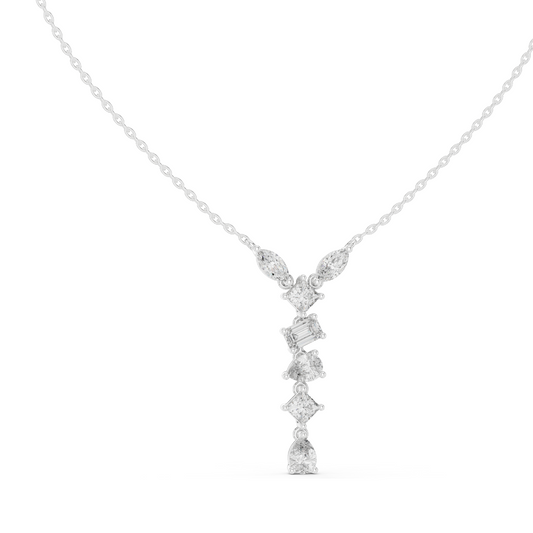 3.5 CT Lab-Created VVS-VS EF CVD Diamond Necklace | 18KT, 14KT, Rose, Yellow, White Gold | Luxury Fine Jewelry