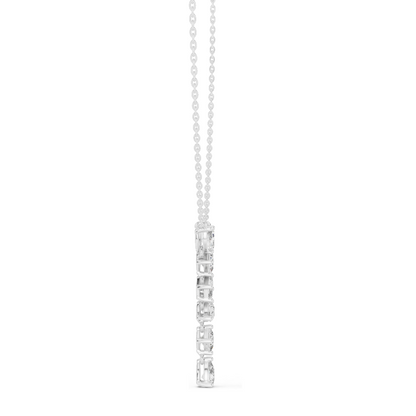3.5 CT Lab-Created VVS-VS EF CVD Diamond Necklace | 18KT, 14KT, Rose, Yellow, White Gold | Luxury Fine Jewelry