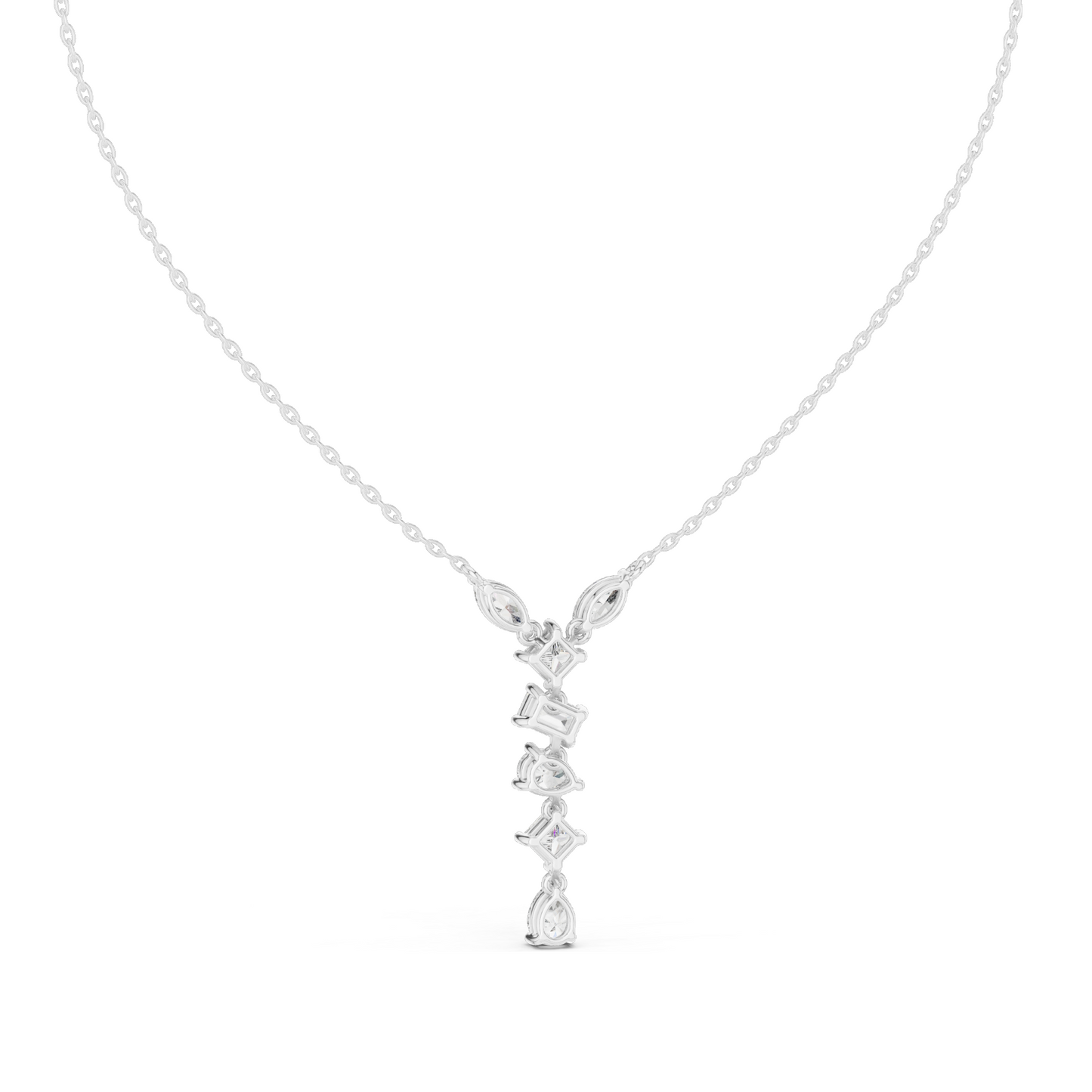 3.5 CT Lab-Created VVS-VS EF CVD Diamond Necklace | 18KT, 14KT, Rose, Yellow, White Gold | Luxury Fine Jewelry