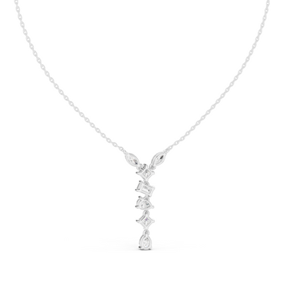 3.5 CT Lab-Created VVS-VS EF CVD Diamond Necklace | 18KT, 14KT, Rose, Yellow, White Gold | Luxury Fine Jewelry