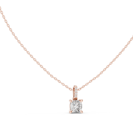 1.576 CT Lab-Created VVS-VS EF Diamond Pendant Necklace | Available in 18KT, 14KT Rose, Yellow, White Gold