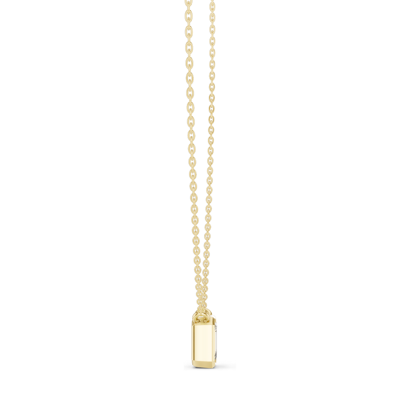 1.5 CT Lab-Created VVS-VS EF CVD Diamond Necklace | Emerald Cut Diamonds | 18KT, 14KT, Rose, Yellow, White Gold