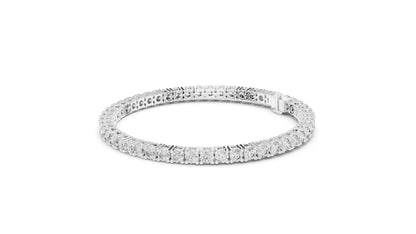 6.37 CT Lab Diamond Tennis Bracelet | Round Brilliant Cut | 10KT, 14KT, 18KT Gold & 925 Silver | Rose, Yellow, White Gold Options | Luxury Fine Jewelry