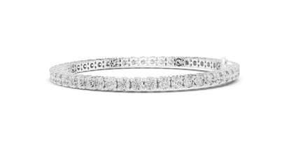 7.04 CT Lab VVS-VS EF CVD Diamond Tennis Bracelet 💎 | Round Brilliant Cut 💍 | 18KT, 14KT, 10KT Gold & 925 Silver 🛠️ | Rose, Yellow, White Gold Options 🌟