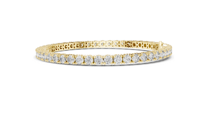 7.04 CT Lab VVS-VS EF CVD Diamond Tennis Bracelet 💎 | Round Brilliant Cut 💍 | 18KT, 14KT, 10KT Gold & 925 Silver 🛠️ | Rose, Yellow, White Gold Options 🌟